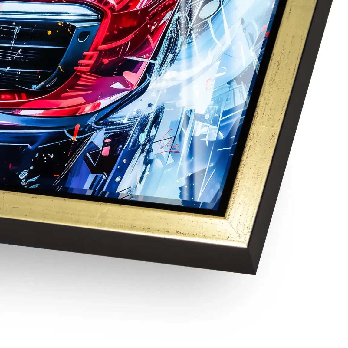 Red Pulse 911 Porsche Acrylglasbild