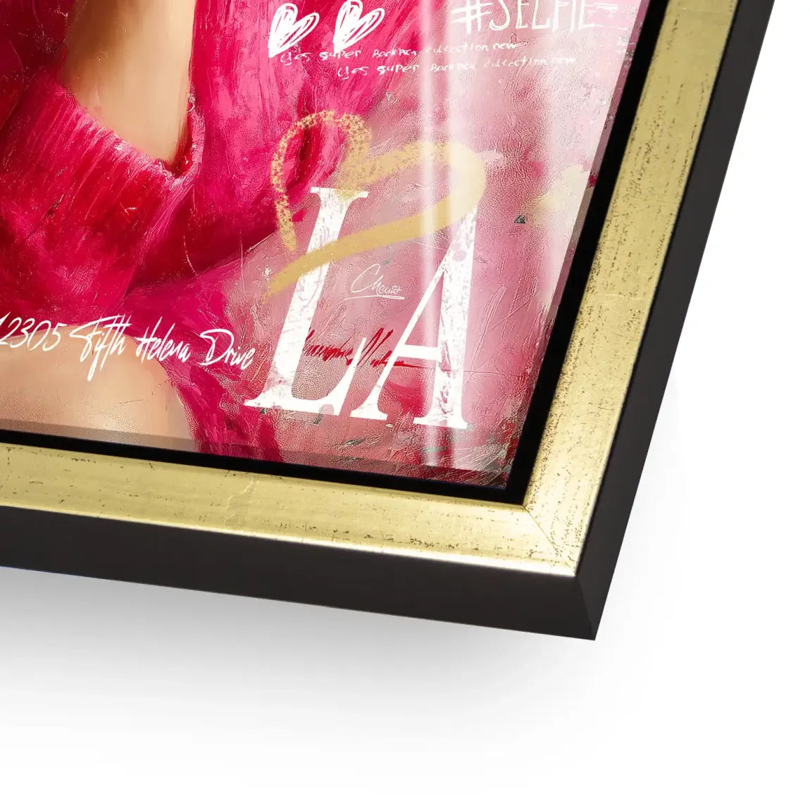 Smile in Pink Acrylglasbild INGALERIE
