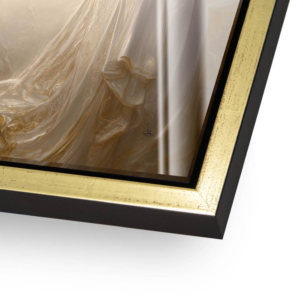 Goldener Buddha Acrylglasbild