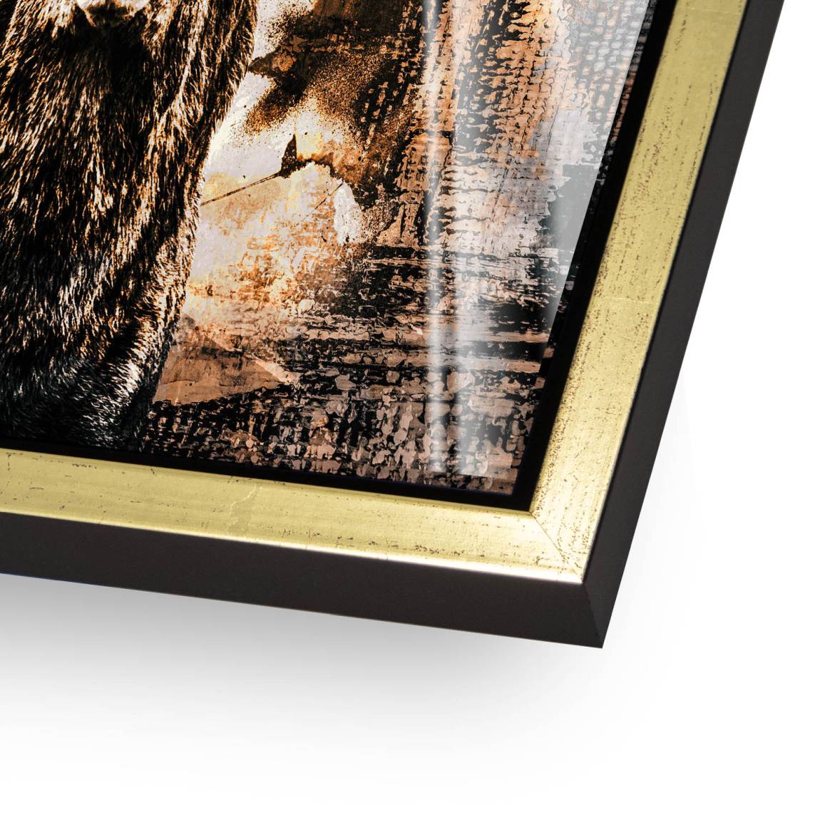 Hirsch Abstrakt Art Acrylglasbild