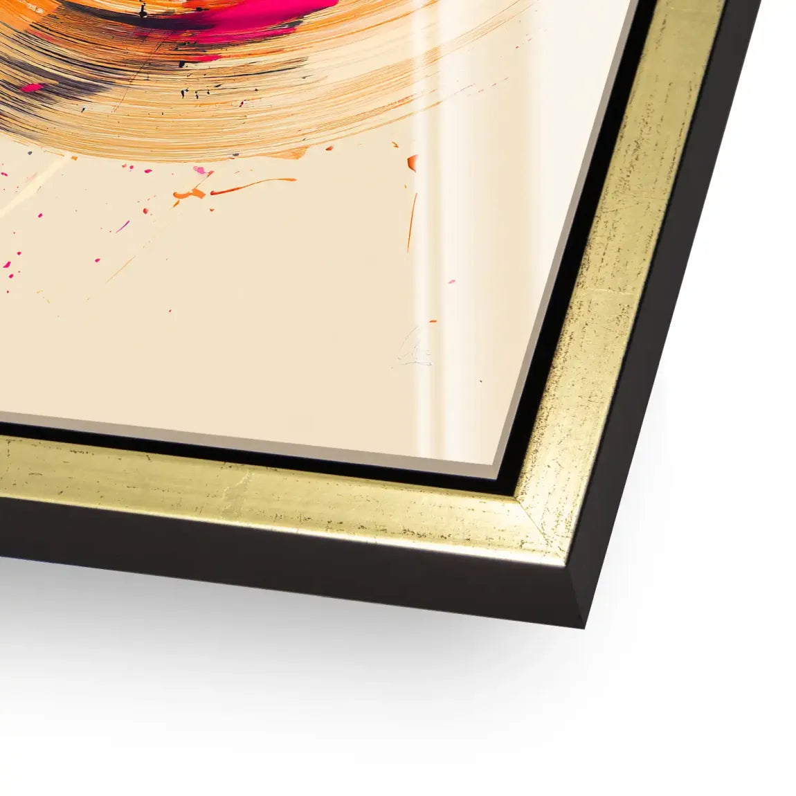 Bewegte Farbe Abstrakt Acrylglasbild