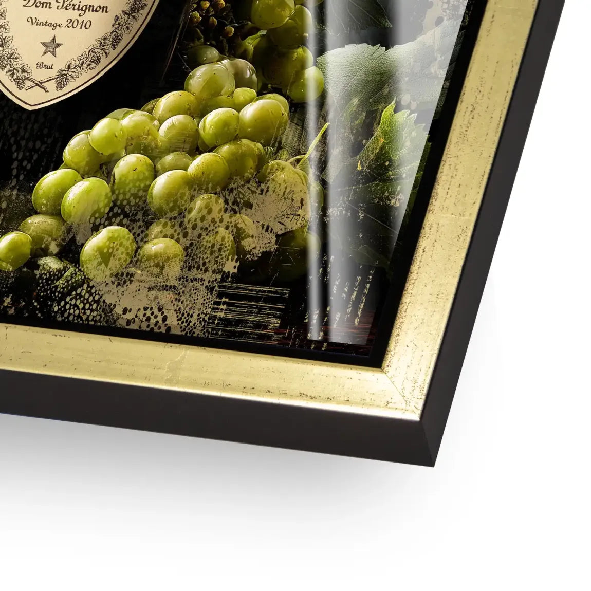 Champagner Reben Acrylglasbild