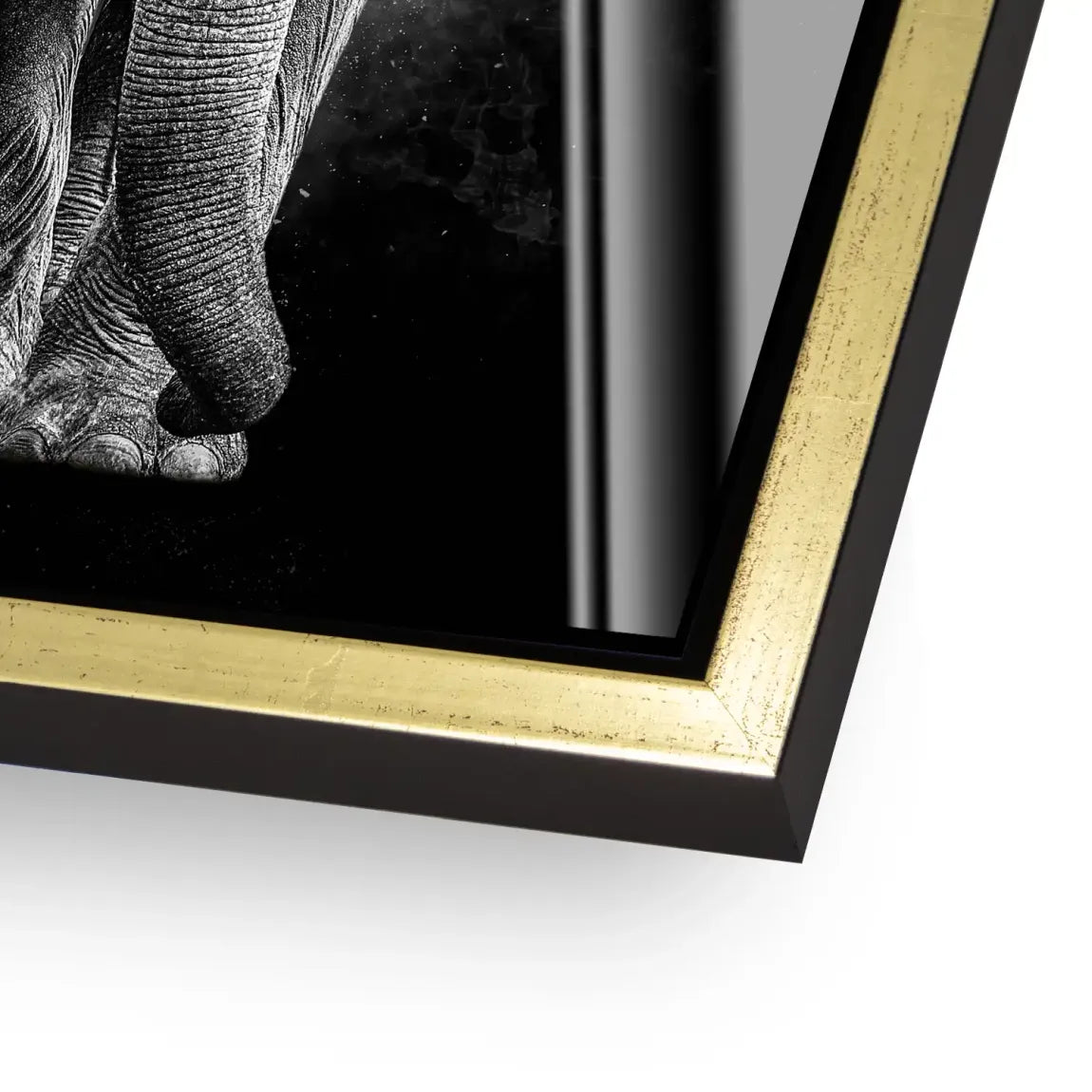Elefant Noir Acrylglasbild