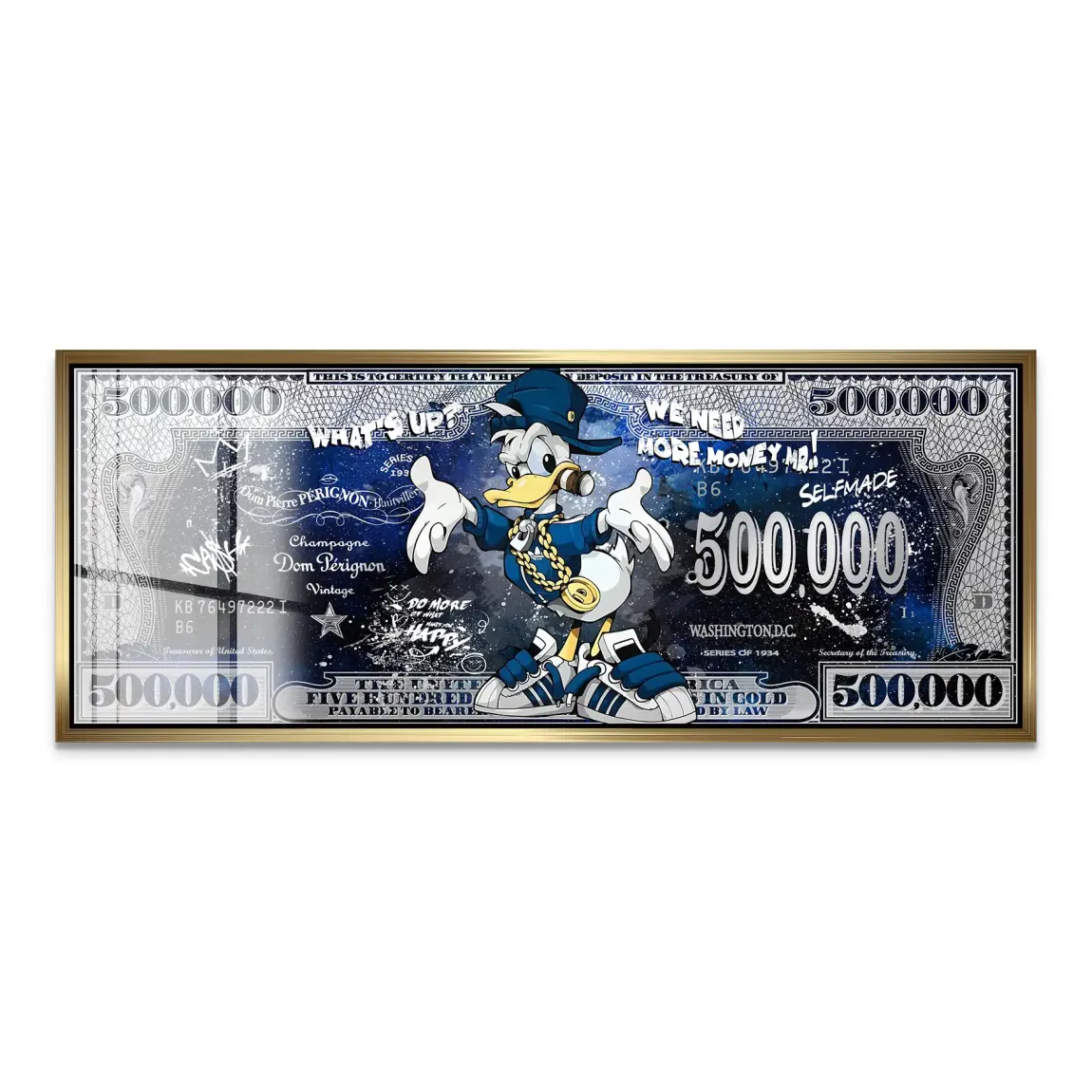 Donald More Money Acrylglas Bild INGALERIE