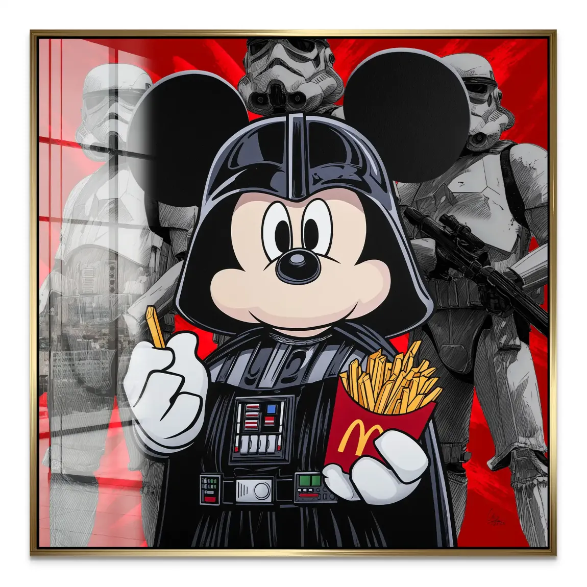 Micky Maus Vader Acrylglasbild