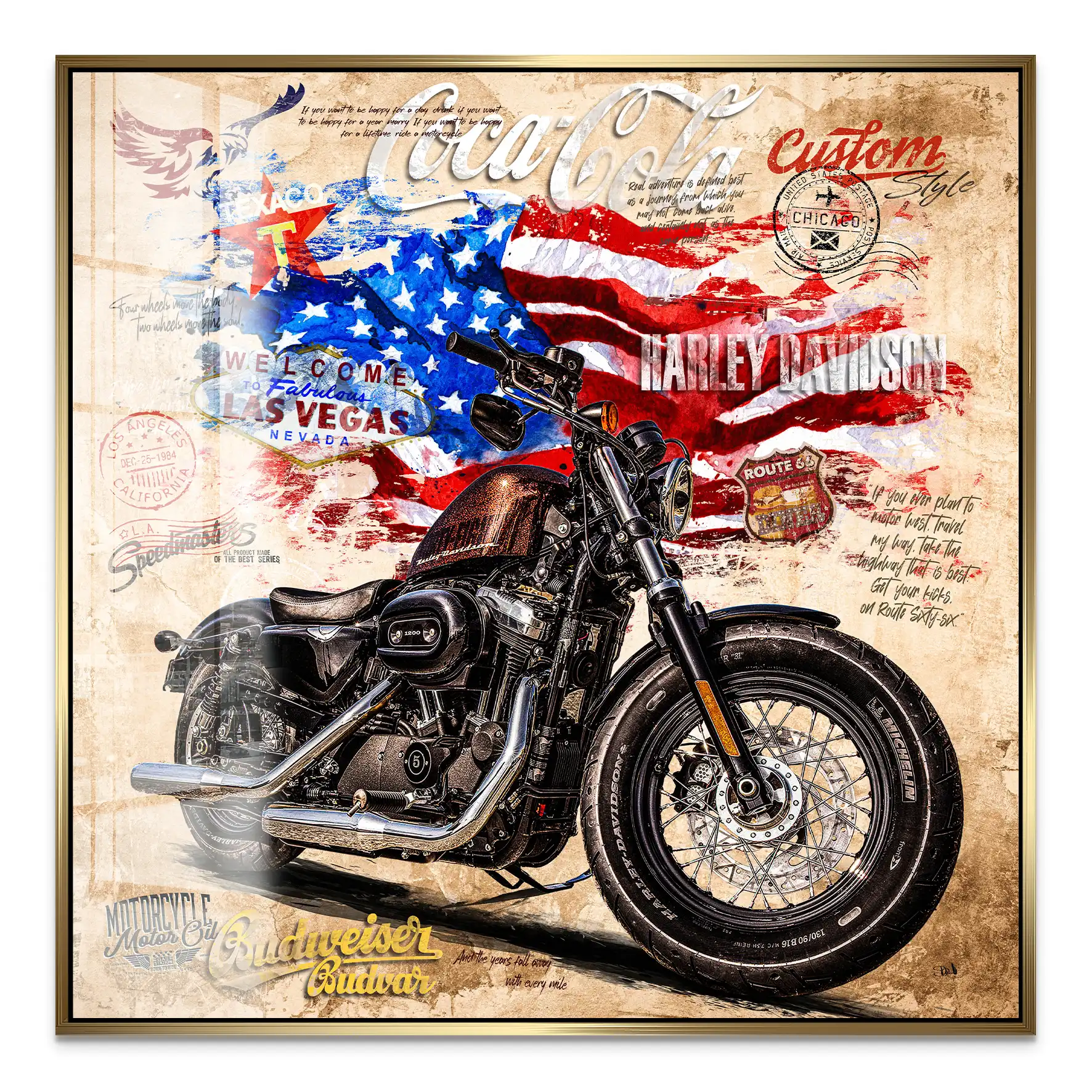 American Pulse auf Acrylglas INGALERIE
