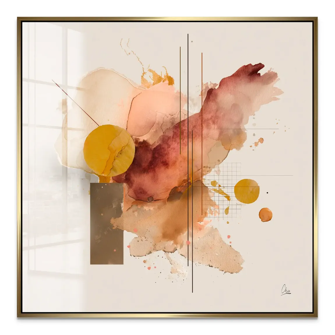 Amber Flow Acrylglas Bild