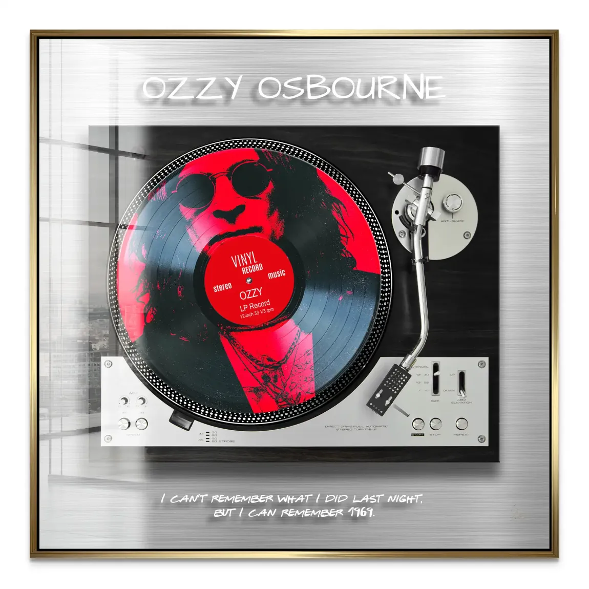 Memory Ozzy Osbourne Acrylglas Bild - INGALERIE | Dein Onlineshop für moderne Wandbilder