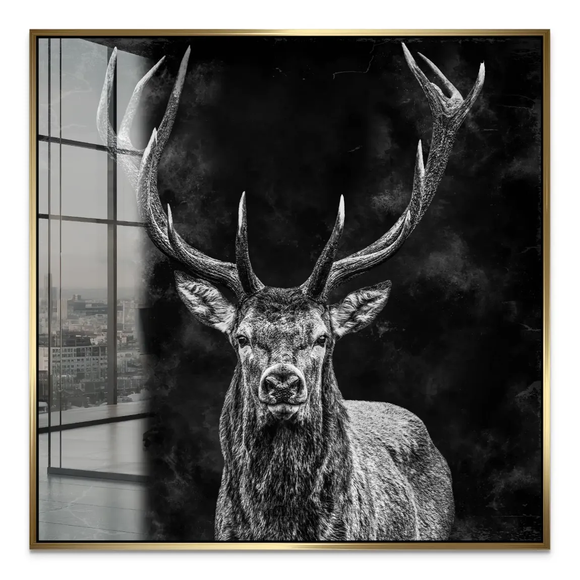 Edler Hirsch Acrylglasbild