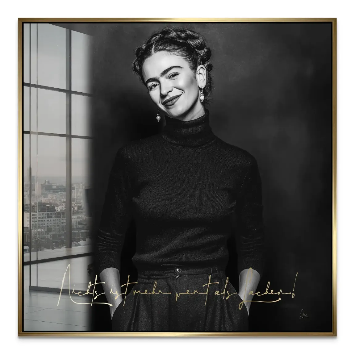 Frida Kahlos Lachen Acrylglas Bild