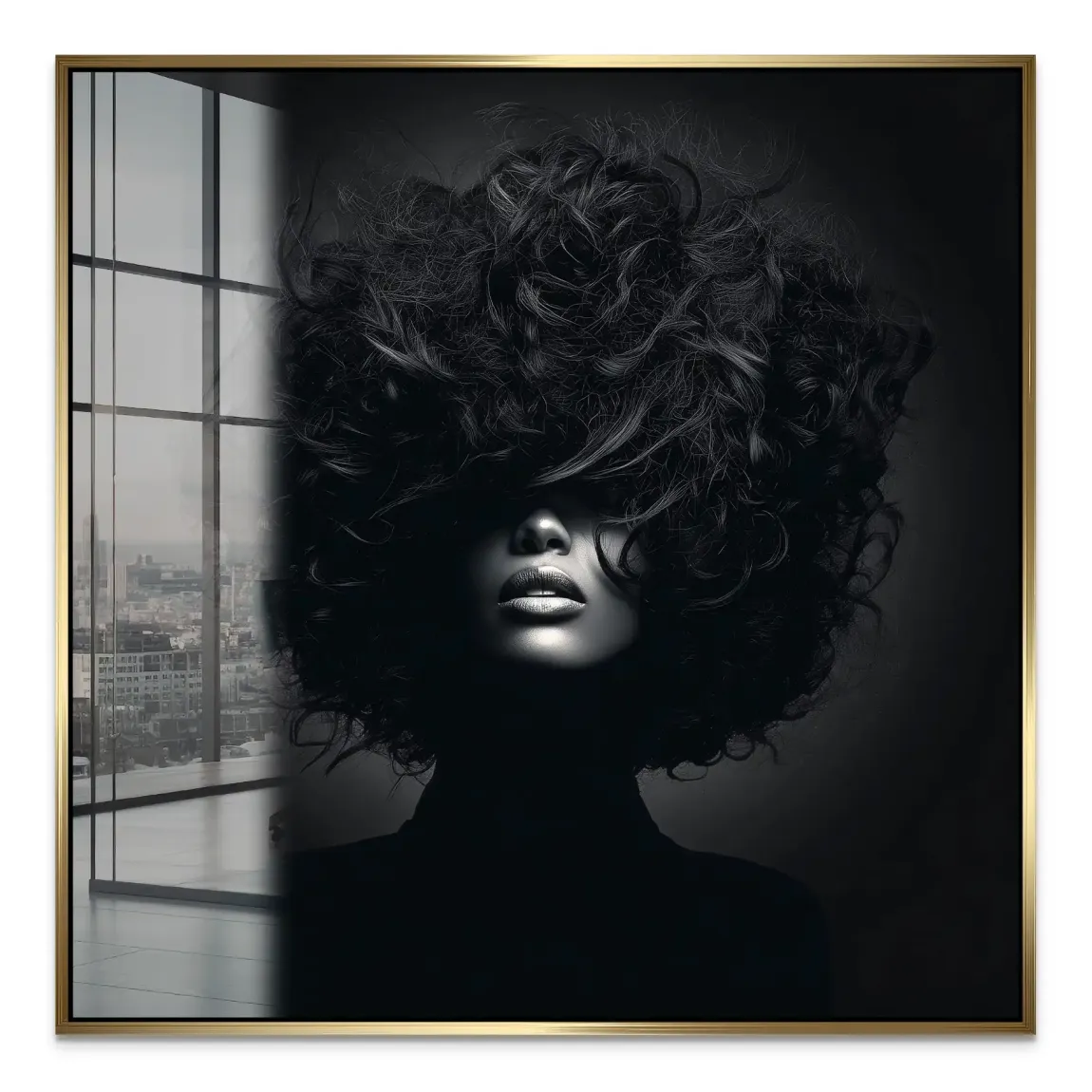 Beauty Curls Acrylglas Bild