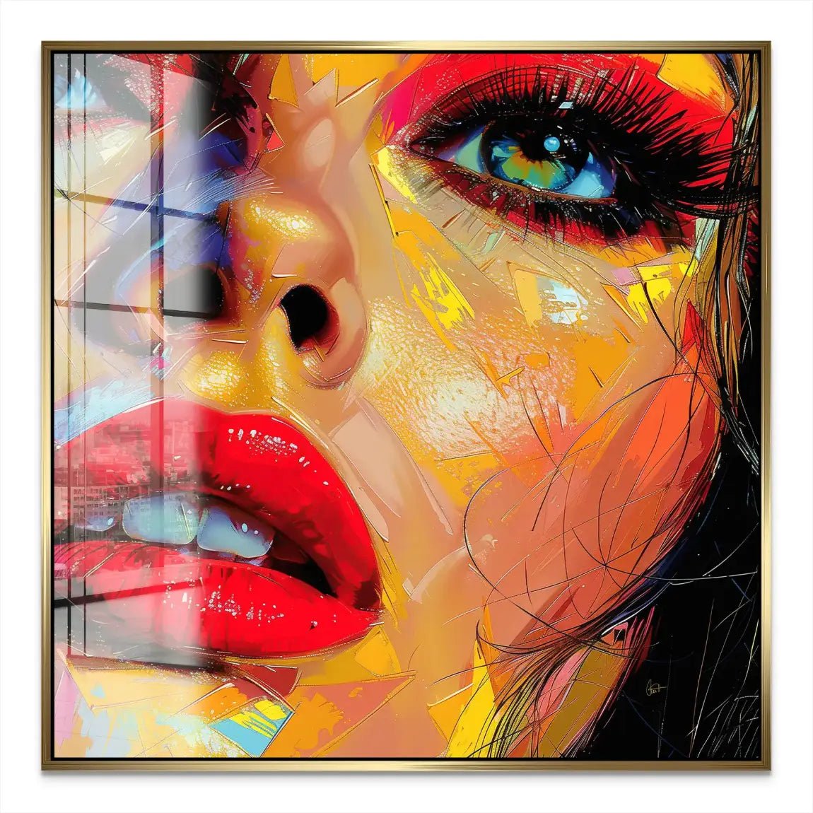 Beauty Lips Acrylglas Bild INGALERIE