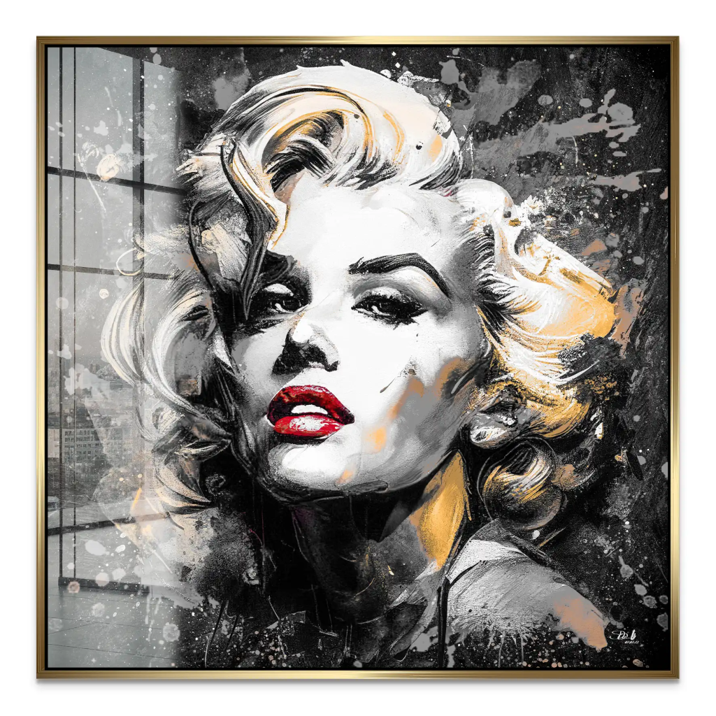 Marilyn Monroe Abstrakt Black Acrylglas Bild INGALERIE