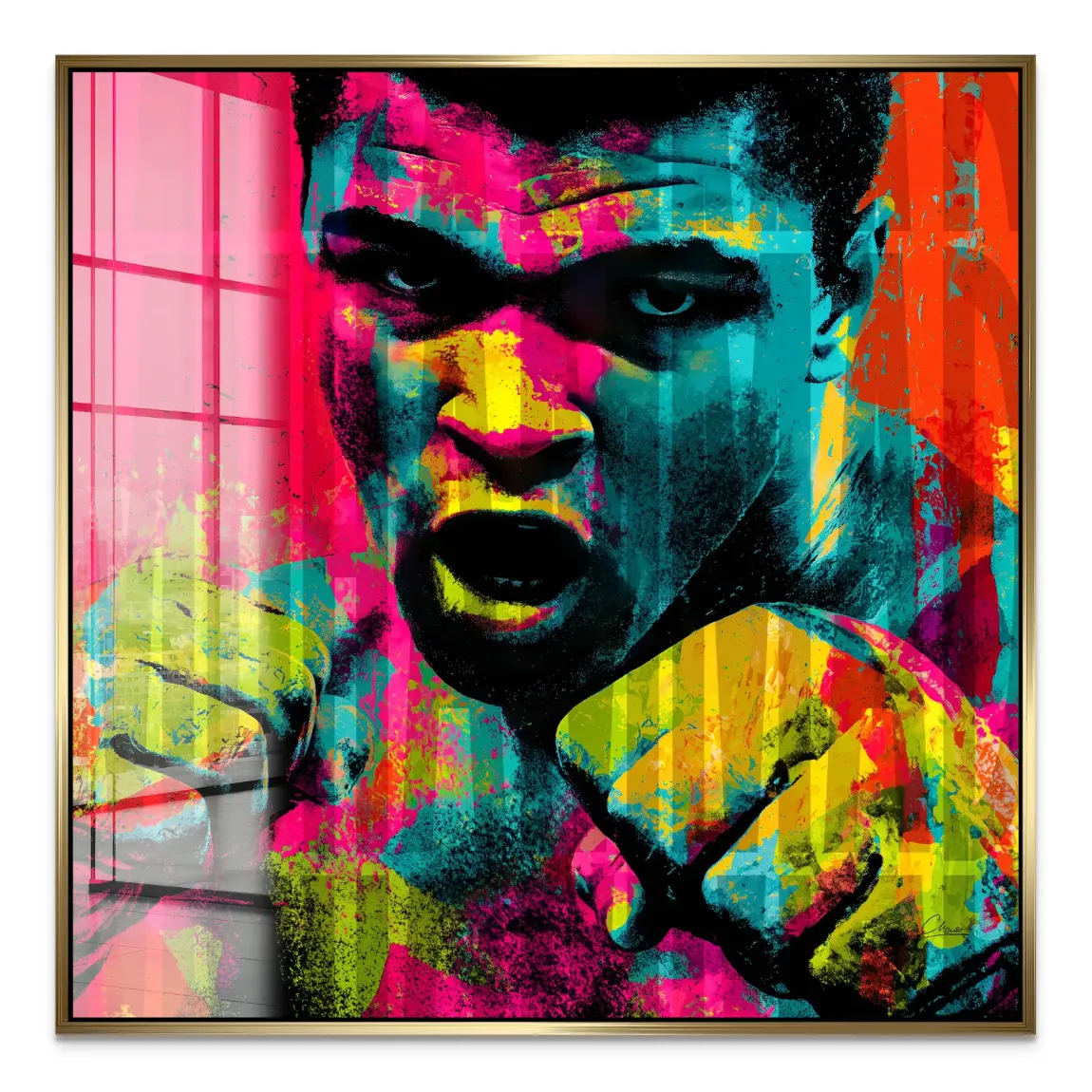 Muhammad Ali The Greatest in Color Acrylglas Bild INGALERIE