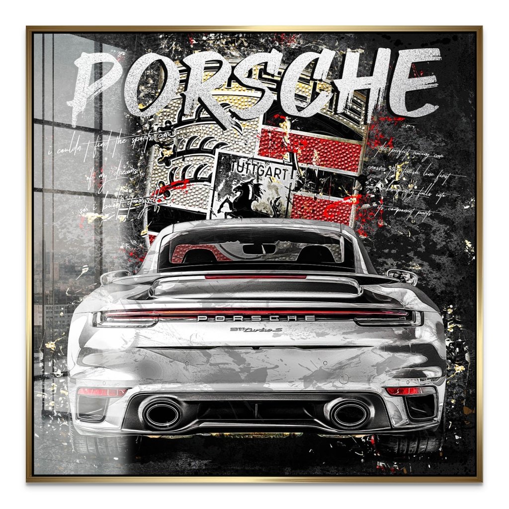 Shadowline Porsche Turbo Acrylglasbild INGALERIE