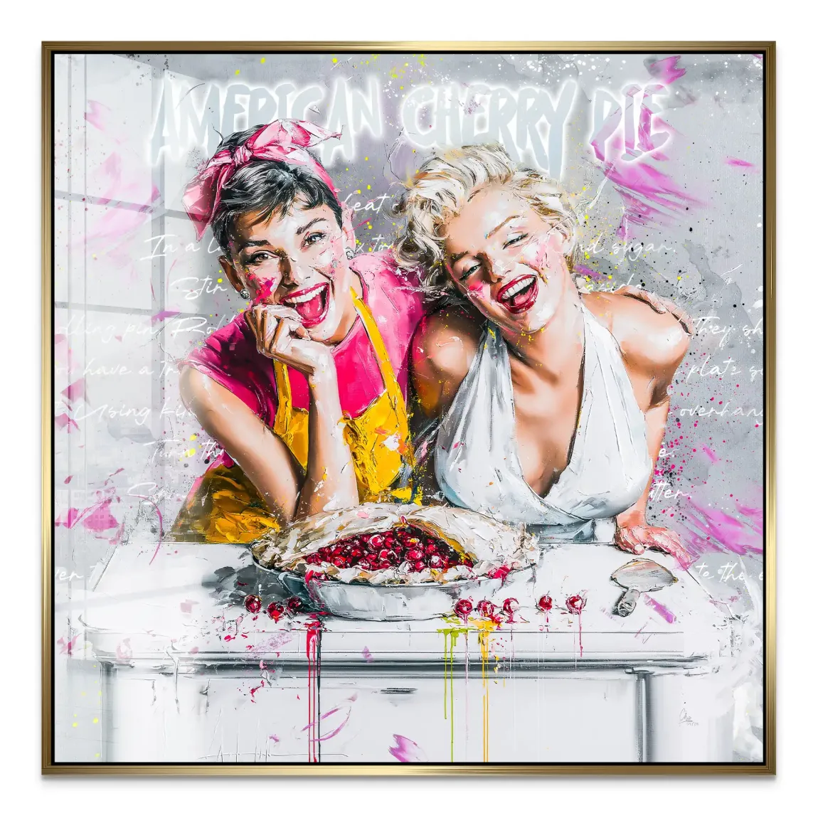 Audrey Marilyn Glam Acrylglasbild