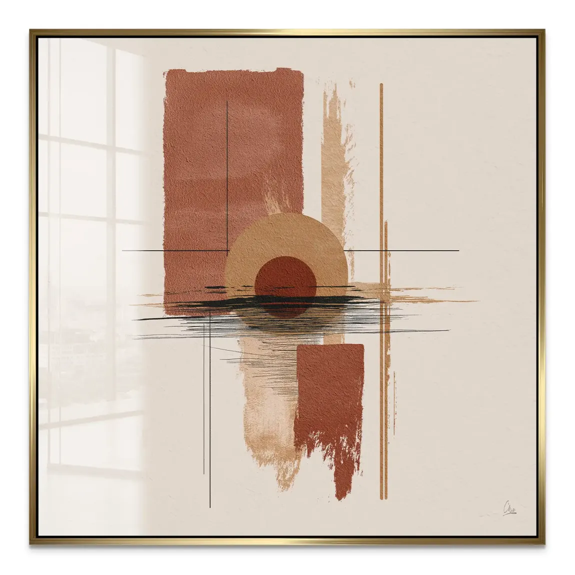 Desert Balance Acrylglas Bild