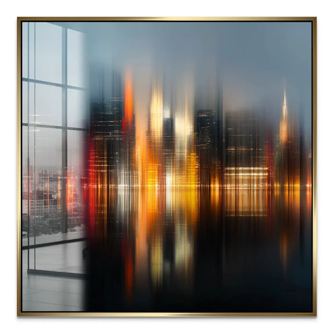New York abstrakt Lights Acrylglas Bild