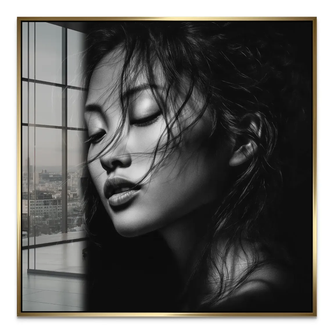 Asian Noir Portrait Acrylglas Bild