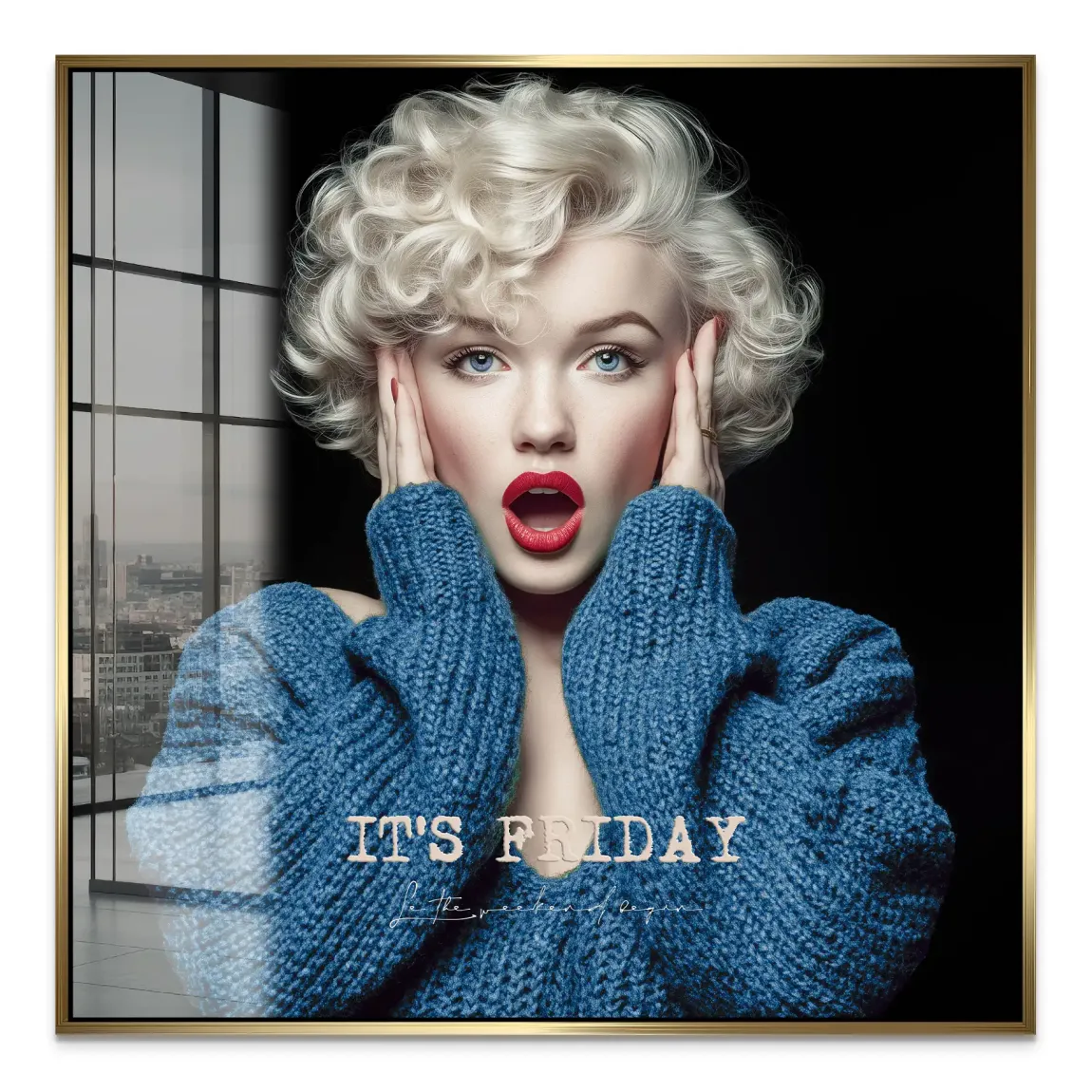 Marilyn Monroe It's Friday Acrylglas Bild