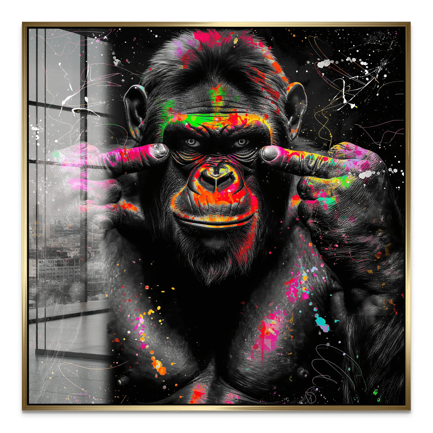 Bad Gorilla Acrylglas Bild INGALERIE