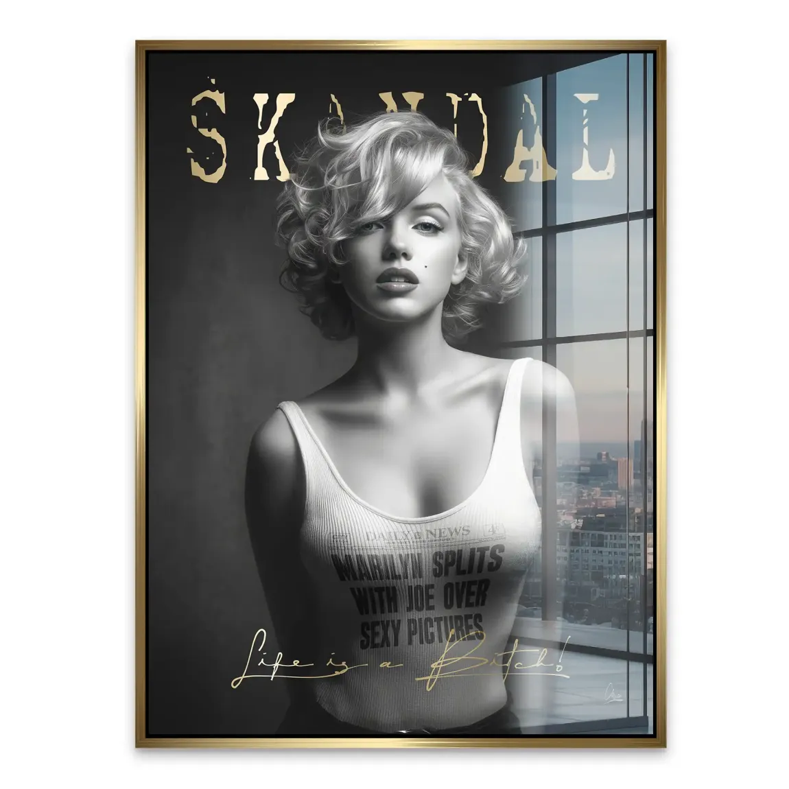 Marilyn Skandal Acrylglasbild