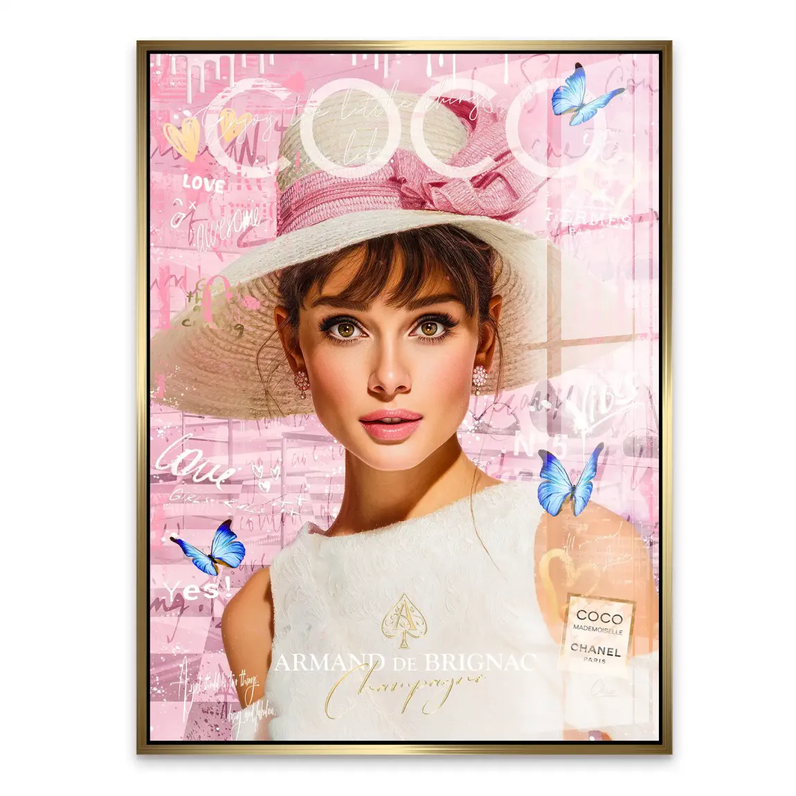 Audrey Hepburn Coco Armand Acrylglasbild INGALERIE