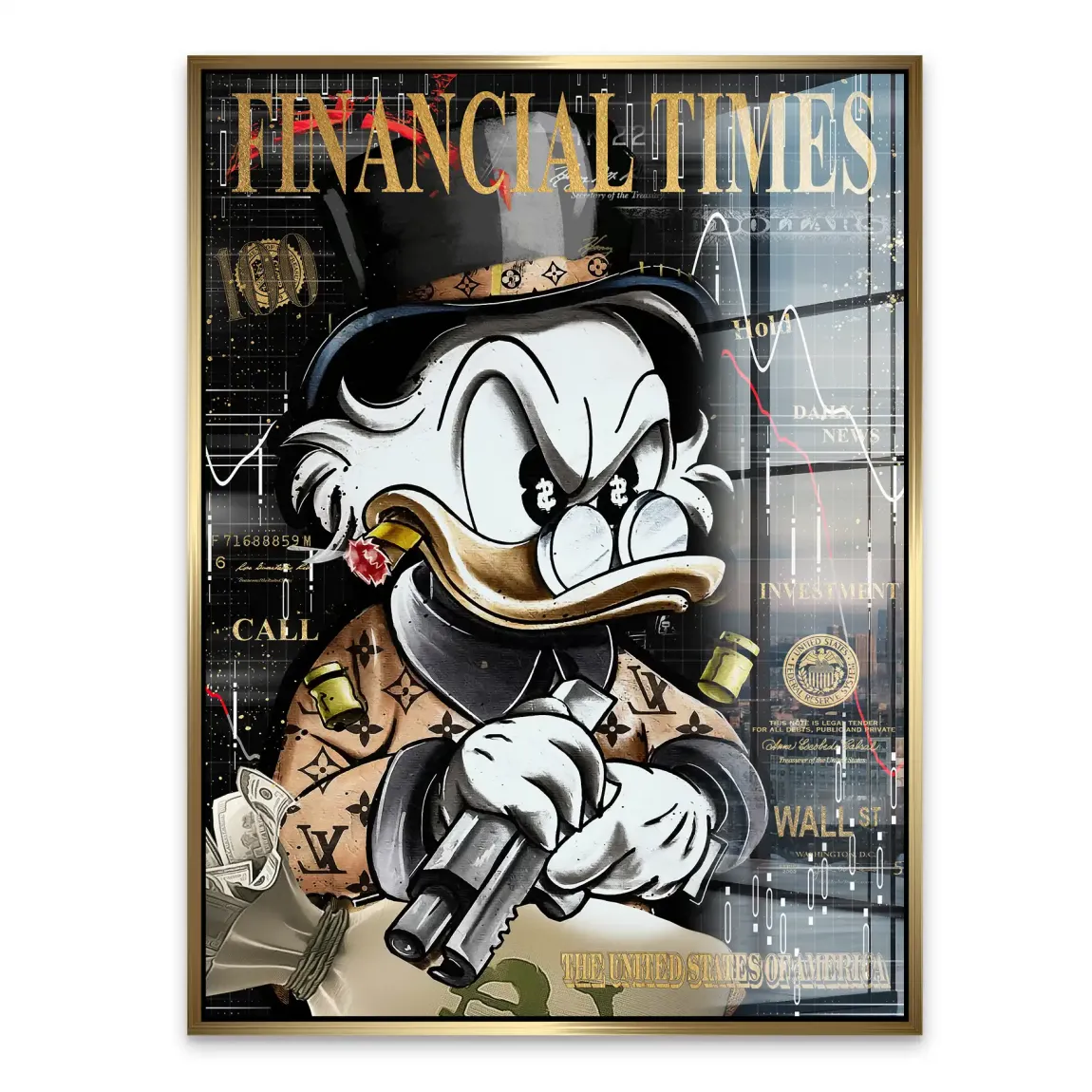 Financial Empire Duck Acrylglasbild