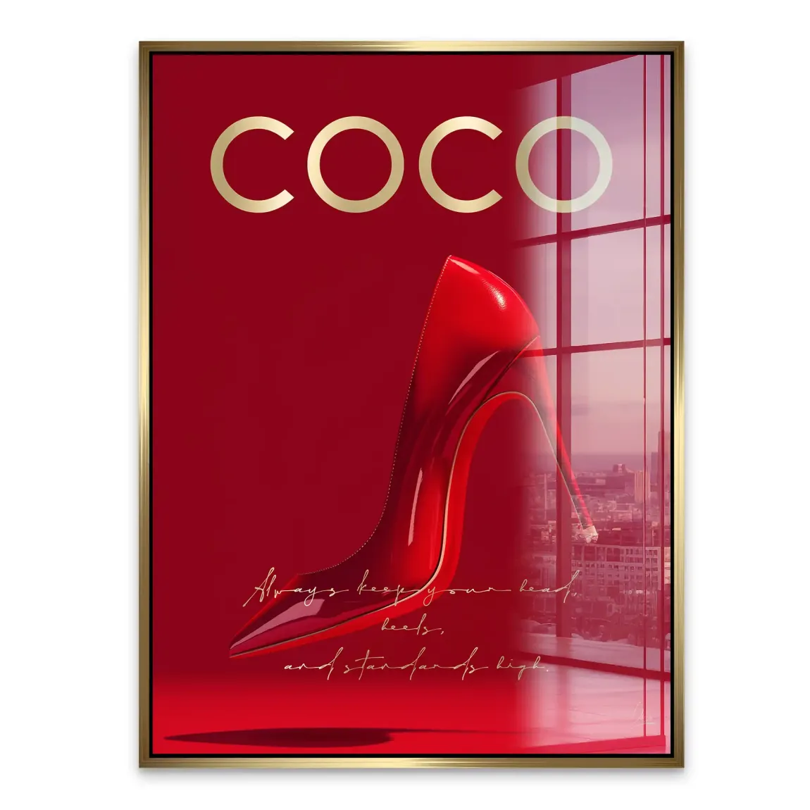 Coco Heels Acrylglasbild