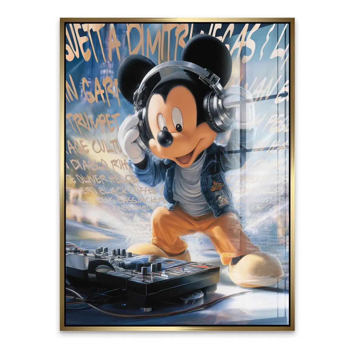 Micky Maus Sound of Style Acrylglasbild