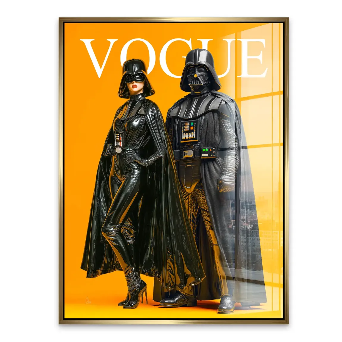 Galactic Vogue Darth Vader Acrylglasbild