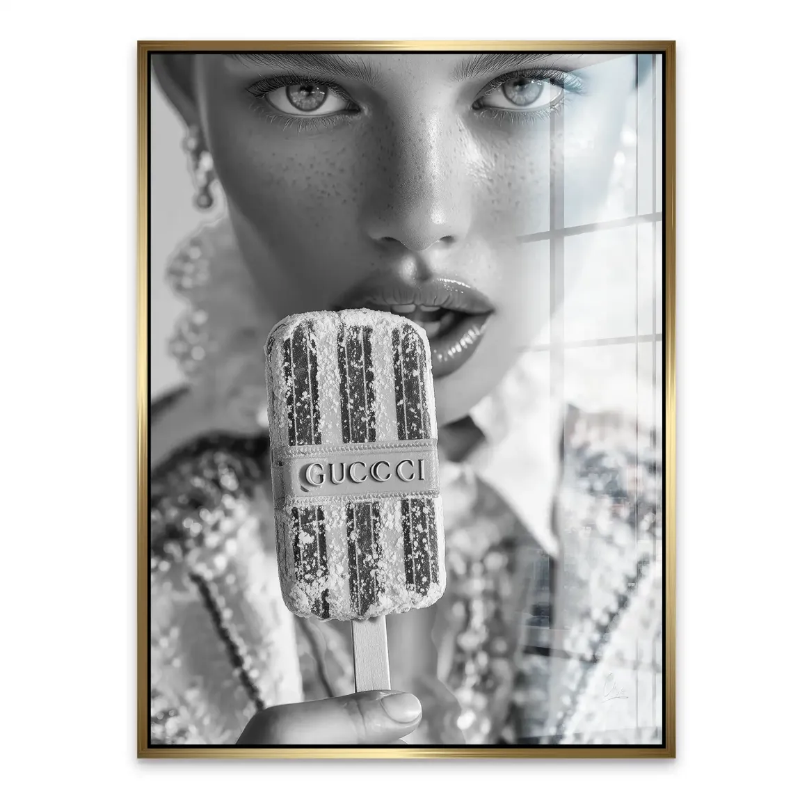 Gucci Ice Noir Acrylglasbild