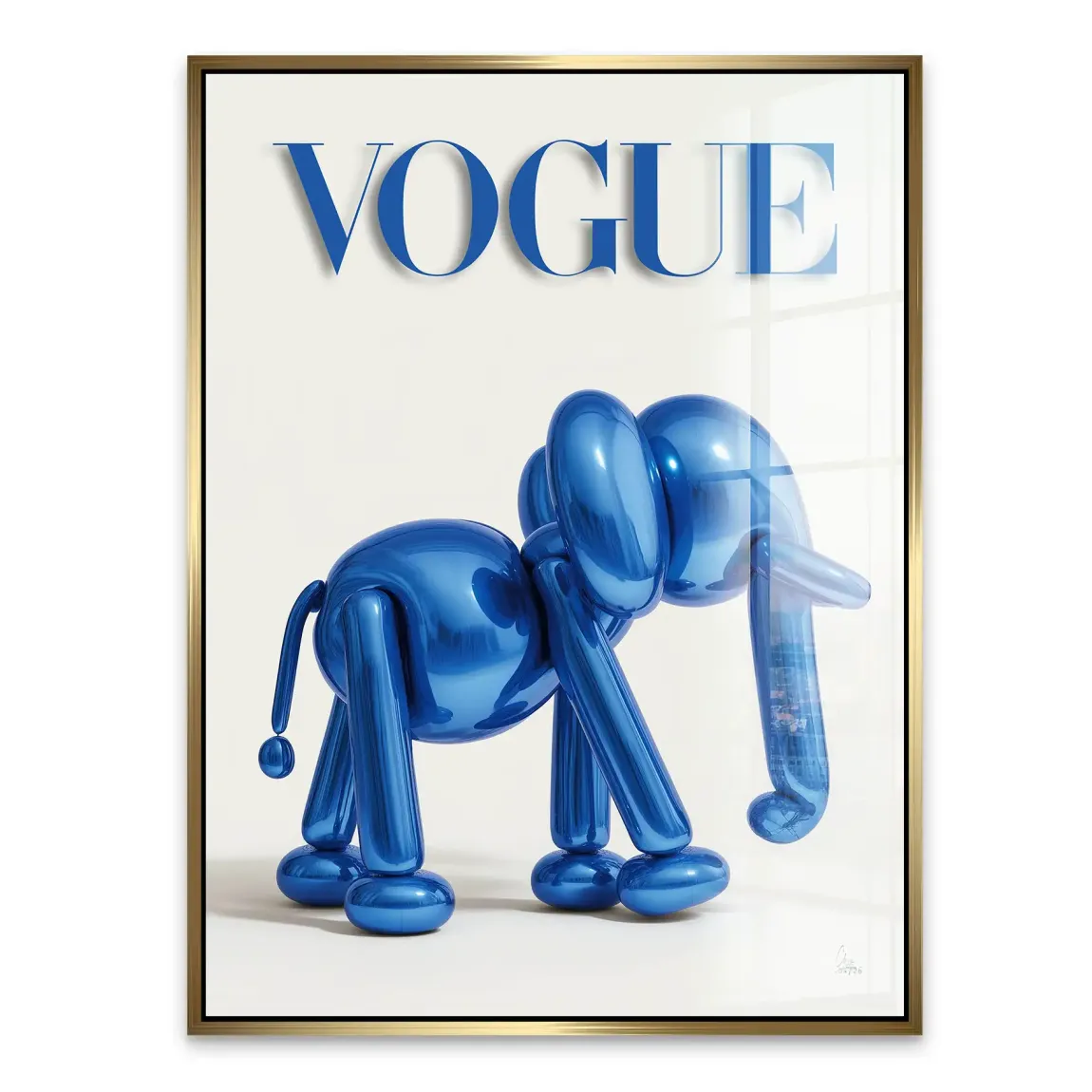 Ballon Elefant Chic Acrylglasbild