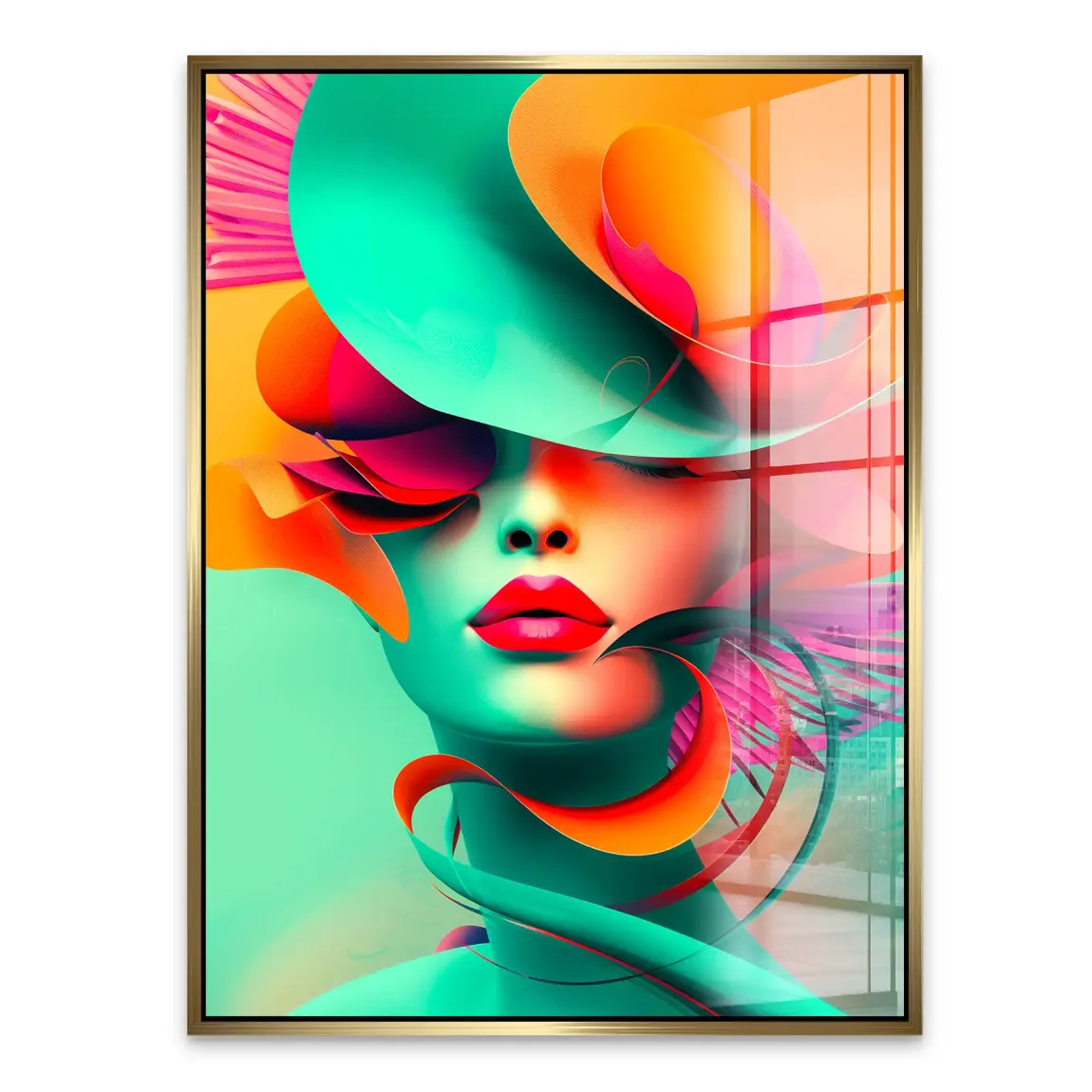 Neonpoesie der Stille Acrylglasbild INGALERIE