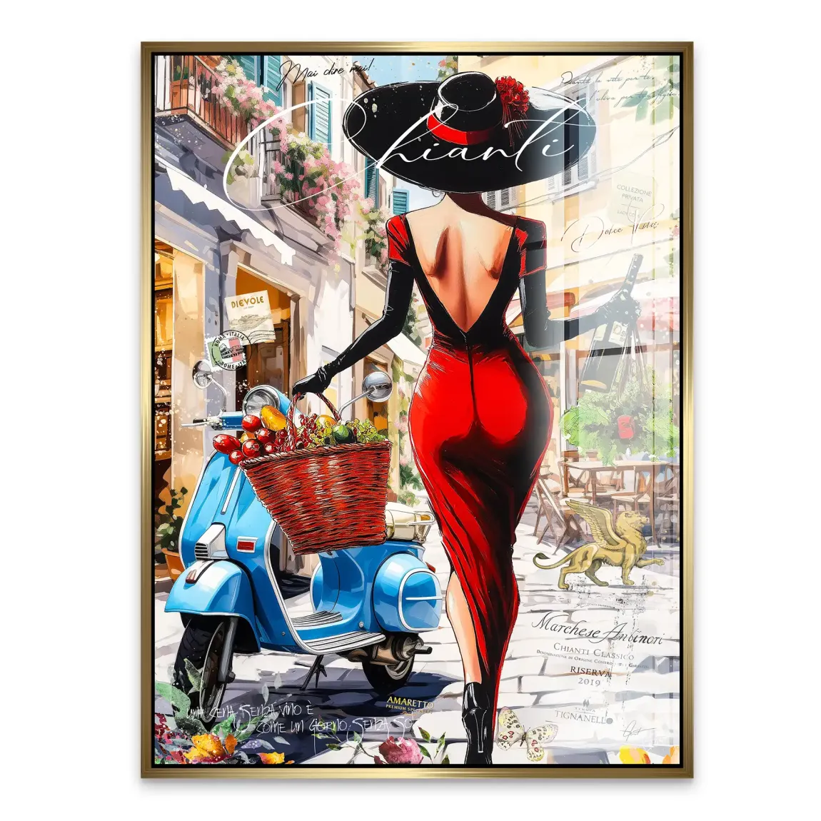Chianti Gasse Acrylglasbild INGALERIE