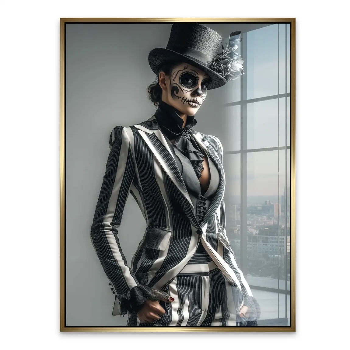 Lady Skull Acrylglasbild INGALERIE