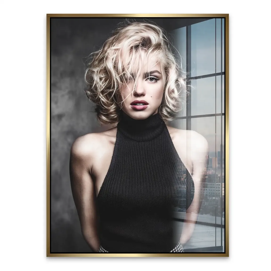 Midnight Allure Marilyn Monroe Acrylglasbild