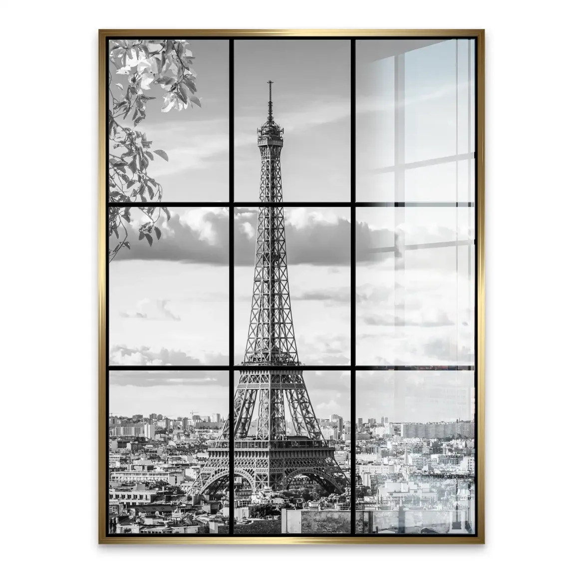 Paris Skyline View Acrylglasbild