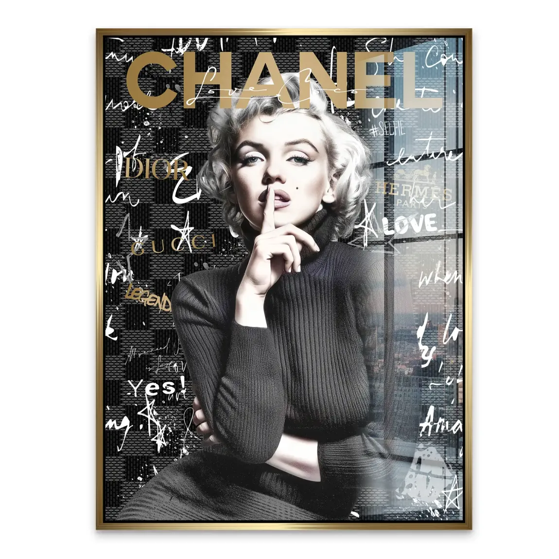 Marilyn loves Chanel Acrylglasbild INGALERIE