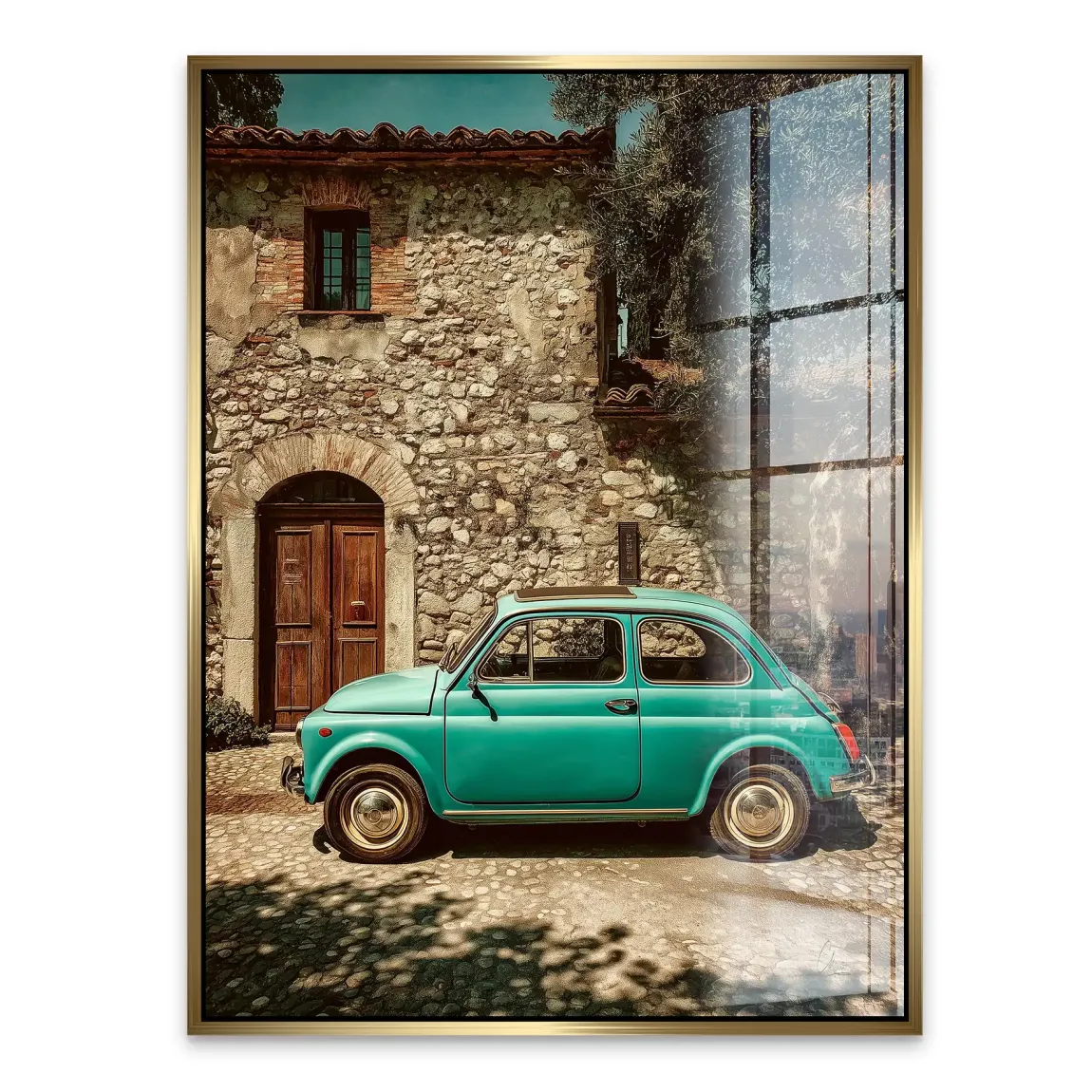 Toskana Fiat Charm Acrylglasbild