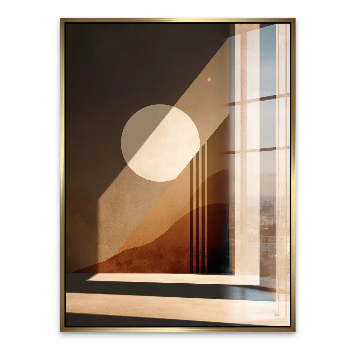Sonnenbogen Architektur Acrylglasbild