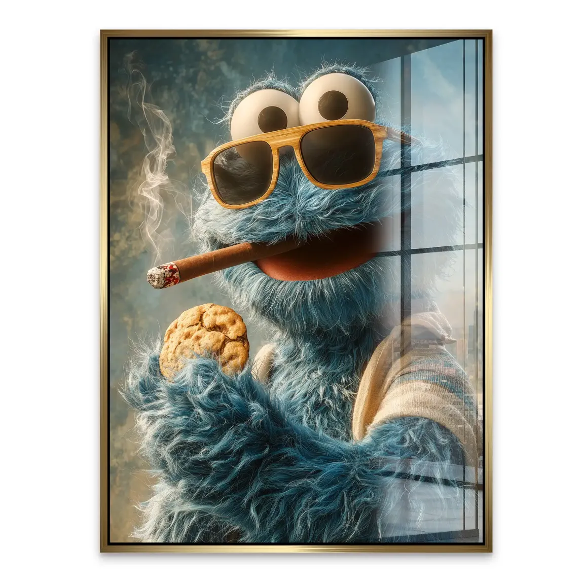 Cookie Monster Acrylglasbild