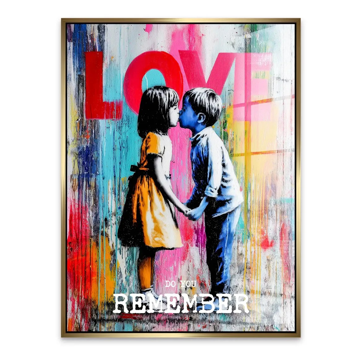 First Kiss Acrylglasbild