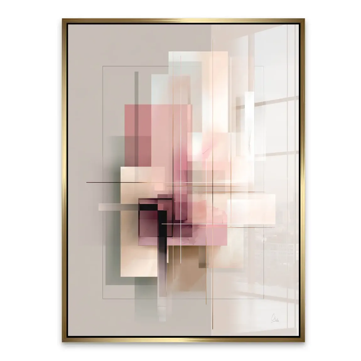 Soft Geometry Acrylglasbild