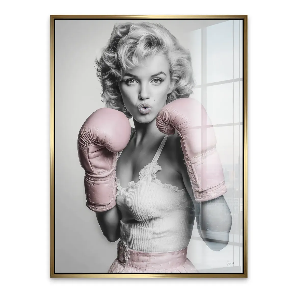 Marilyn Monroe Punch Acrylglasbild