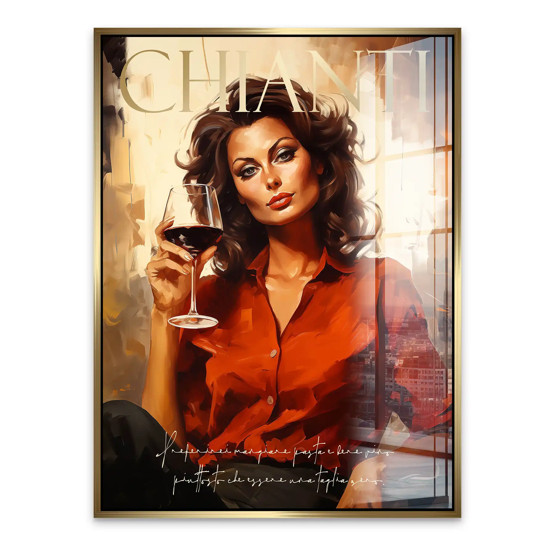 Sophia Chianti Acrylglas Bild INGALERIE