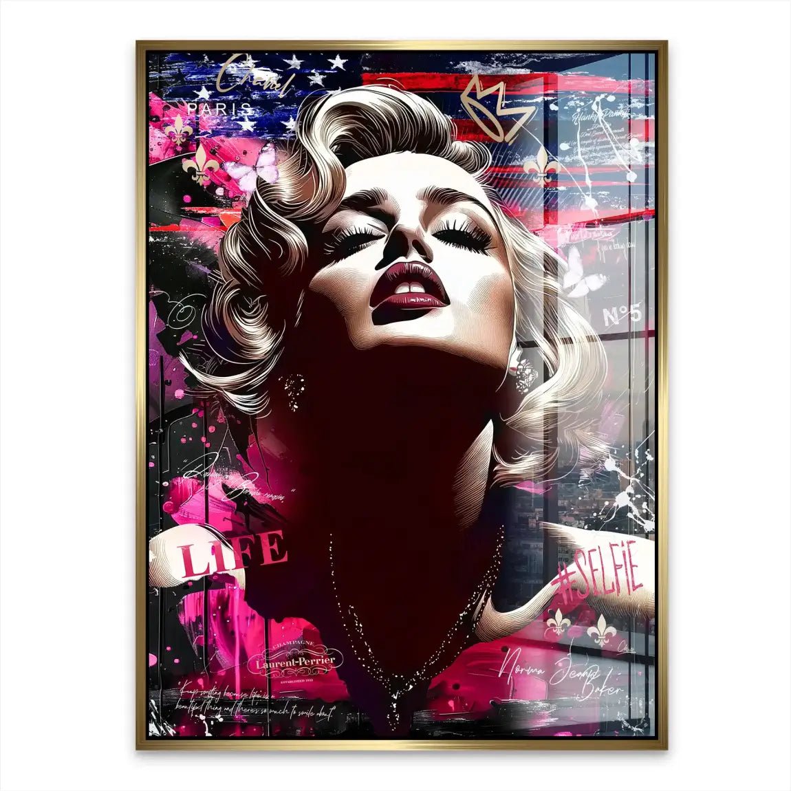 Marilyn Monroe USA Acrylglasbild INGALERIE