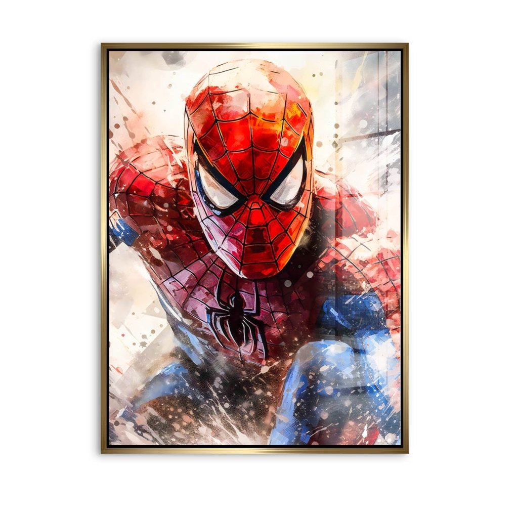Pop Art Acrylglas Bild Spiderman Abstrakt INGALERIE