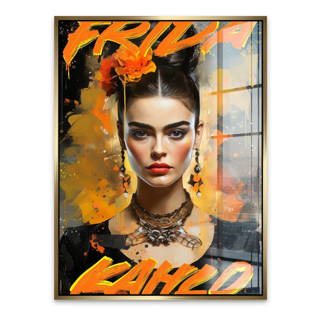Frida Street Art Acrylglas Bild INGALERIE