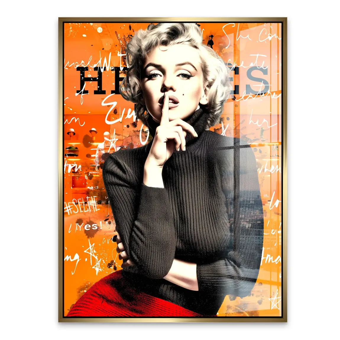Monroe Secret Statement Acrylglasbild INGALERIE